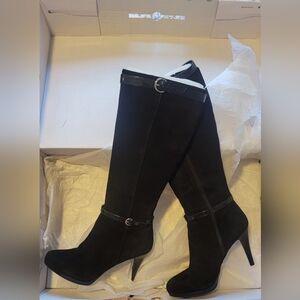Nine West Elegant Black Heeled Boots
